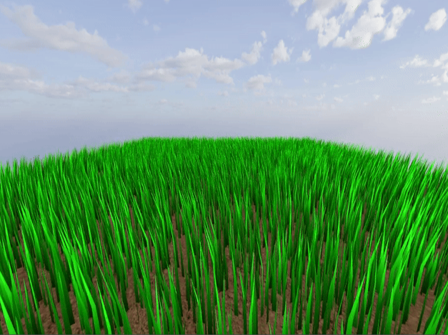 Three.js高性能拟真草地